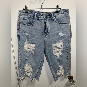 Wild Fable Distressed Bermuda Shorts